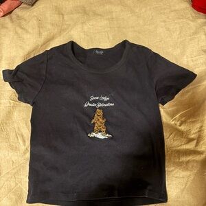 brandy melville yellowstone baby tee